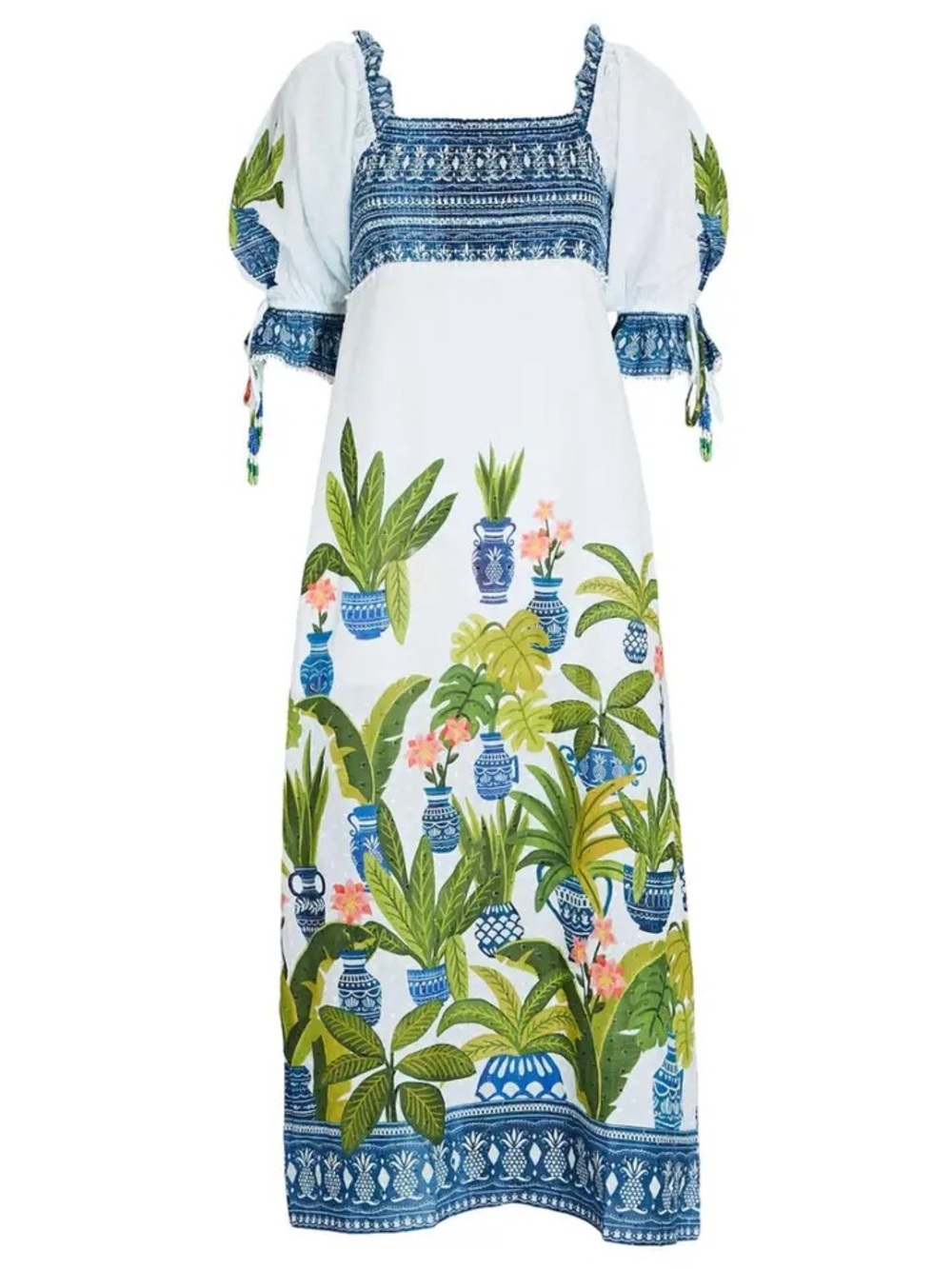 Farm Rio RARE Vase Forest Midi Dress size Medium retails $245